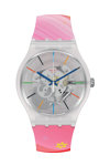 SWATCH Olympics special Red Rivers And Mountains Multicolor Silicone Strap
