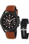MAREA Smartwatch Brown Leather Strap Gift Set