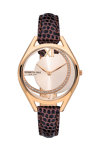 KENNETH COLE Modern Classic Crystals Brown Leather Strap