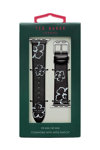Λουράκι TED Magnolia Black Leather Strap για APPLE Watches 38-40 mm