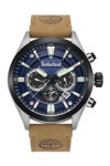 TIMBERLAND Tidemark Dual Time Brown Leather Strap