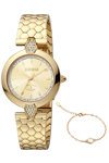 Just CAVALLI Glam Crystals Gold Stainless Steel Bracelet Gift Set