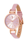 U.S.POLO Andrienne Pink Leather Strap