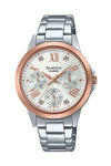CASIO Sheen Crystals Silver Stainless Steel Bracelet