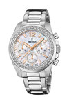 FESTINA Crystals Chronograph Silver Stainless Steel Bracelet