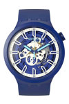 SWATCH Big Bold Iswatch Blue Blue Silicone Strap