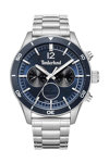 TIMBERLAND Ashmont Dual Time Silver Stainless Steel Bracelet
