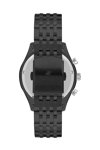 BEVERLY HILLS POLO CLUB Dual Time Black Stainless Steel Bracelet