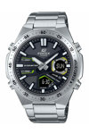 CASIO Edifice Dual Time Chronograph Silver Stainless Steel Bracelet