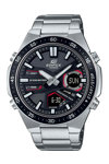 CASIO Edifice Dual Time Chronograph Silver Stainless Steel Bracelet