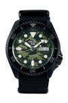 SEIKO 5 Sports SKX Camouflage Street Style Automatic Black Synthetic Strap