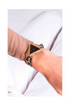 GUESS Fame Crystals Animal Print Leather Strap