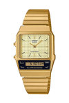 CASIO Vintage Dual Time Chronograph Gold Stainless Steel Bracelet