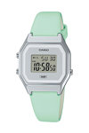 CASIO Vintage Chronograph Green Leather Strap