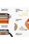 Apple Watch Ultra GPS + Cellular 49mm with Orange Alpine Loop - Medium
