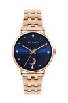 TED BAKER Phylipa Moon Crystals Rose Gold Stainless Steel Bracelet