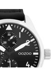 OOZOO Timepieces Black Synthetic Strap