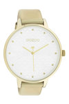 OOZOO Timepieces Beige Leather Strap