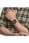 SWATCH Big Bold Mustard Skies Two Tone Silicone Strap