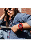 CASIO G-SHOCK Smartwatch Chronograph Red Rubber Strap