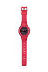 CASIO G-SHOCK Smartwatch Chronograph Red Rubber Strap