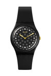 SWATCH Holiday collection Sparkle Night Crystals Grey Silicone Strap