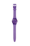 SWATCH Holiday collection Perfect Plum Crystals Purple Silicone Strap