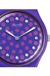 SWATCH Holiday collection Perfect Plum Crystals Purple Silicone Strap