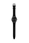 SWATCH Holiday collection Dark Spark Crystals Black Leather Strap