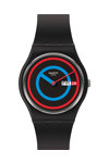 SWATCH Gent Biosourced Circling Black Black Silicone Strap