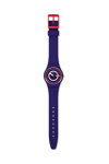 SWATCH Swatch Blue To Basics Blue Silicone Strap