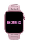 BIKKEMBERGS Small Smartwatch Pink Silicone Strap