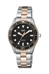 Q&Q Watch Two Tone Stainless Steel Bracelet