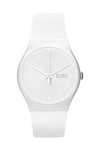 SWATCH White Rebel with White Silicone Strap
