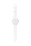 SWATCH White Rebel with White Silicone Strap