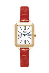 JCOU Caprice Red Leather Strap