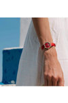 JCOU Amourette Red Leather Strap