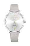 KENNETH COLE Diamond Crystals Beige Leather Strap