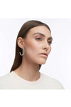 SWAROVSKI White Mesmera hoop earrings (mixed cuts)