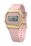 ICE WATCH Digit Retro Chronograph Pink Silicone Strap (S)