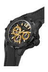 GUESS Contender Black Rubber Strap