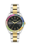 BREEZE Prismatic Crystals Two Tone Stainless Steel Bracelet
