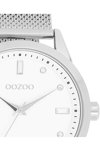 OOZOO Timepieces Crystals Silver Metallic Bracelet