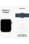 Apple Watch Series 9 GPS 45mm with Storm Blue Sport Band - S/M