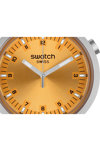 SWATCH Big Bold Irony Amber Sheen Silver Stainless Steel Bracelet