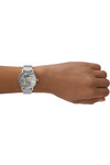 ARMANI EXCHANGE Lola Crystals Silver Stainless Steel Bracelet