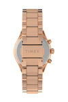 TIMEX Dress Crystals Chronograph Rose Gold Metallic Bracelet