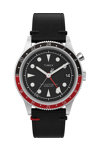 TIMEX Waterbury Traditional GMT Black Leather Strap