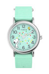 TIMEX Peanuts x Weekender Turquoise Fabric Strap