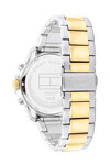 TOMMY HILFIGER Sport Dual Time Chronograph Two Tone Stainless Steel Bracelet